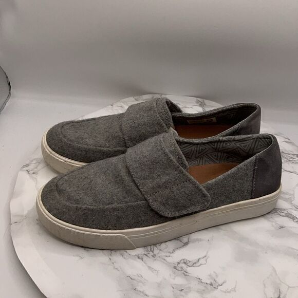 TOMS Altair Grey Wool Slip-On Sneakers-7.5 - Picture 5 of 11